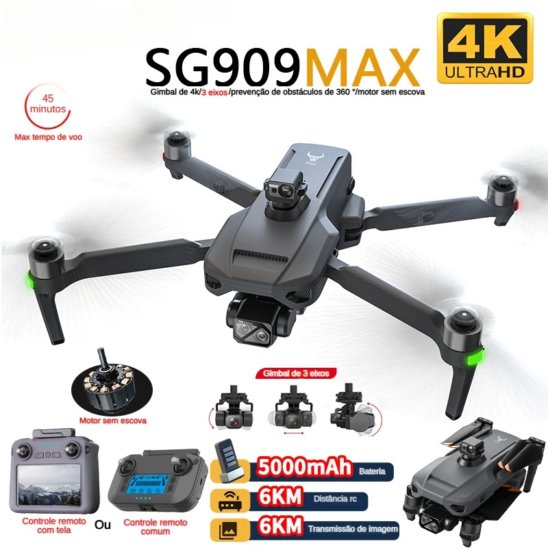 Drone Racing Camera - ZLL SG909 SG909MAX Profesjonalny dron z